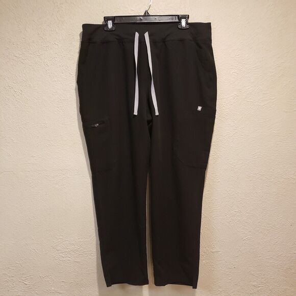 Figs Scrub Pants Men Size 2XL Black Heavy Duty Waistband Joggers Tech Collection - Picture 10 of 13